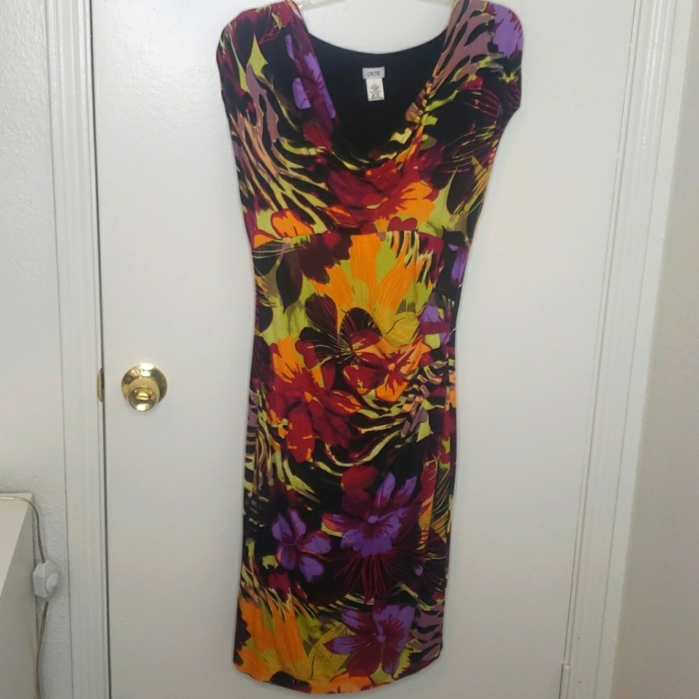 Empire Dress with bold print